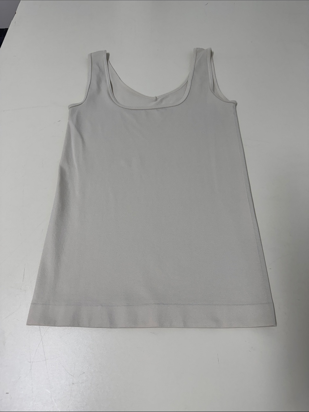 White House Black Market Tan Scoop or Vee Neck Tank Top